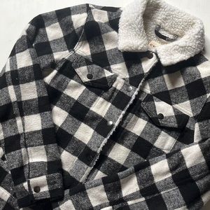 flannel sherpa jacket